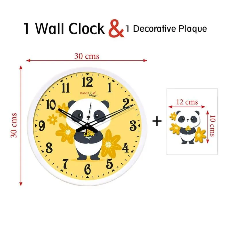 Panda Bloom Wall Clock media 5