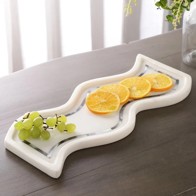 OpalMist Marble Platter media 3
