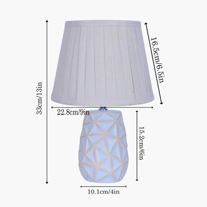 AuraForm Modern Ceramic Table Lamp - White media 7