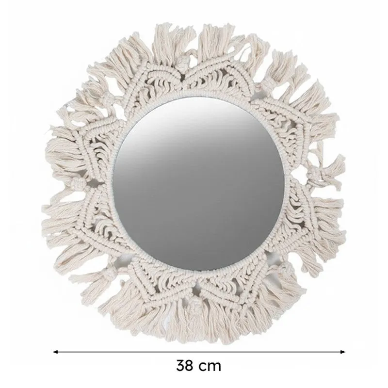 Roxanne Macrame Wall Mirror media 6