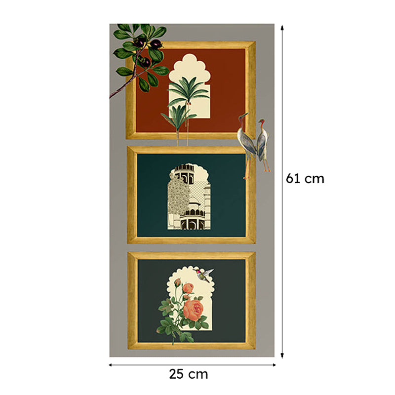 India Circus Window To Garden Canvas Wall Art - Set Of Three image 8