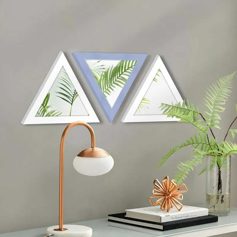 TriEdge Prism Wall Mirrors (Blue) - Set Of Three media 4