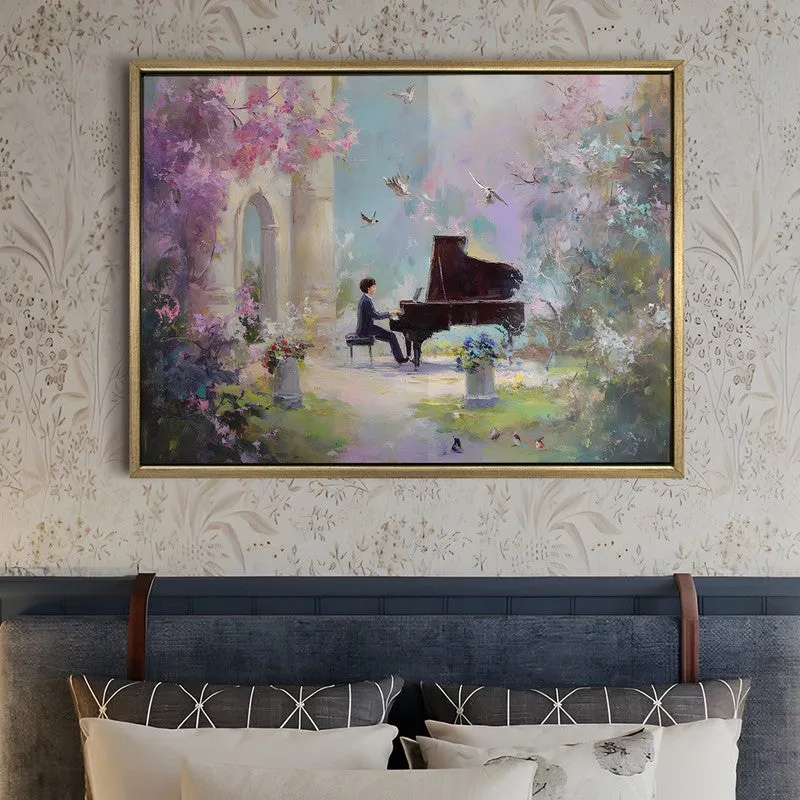 Petal Symphony Canvas Wall Painting With Frame media 5