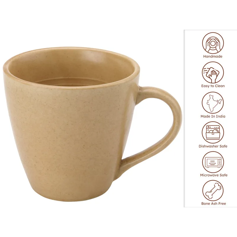 Tassa Ceramic Coffee Mug (350 mL Each) - Set of Two media 4