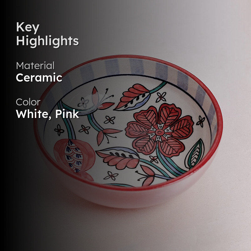 Flower Crown Ceramic Pasta Bowl media 2