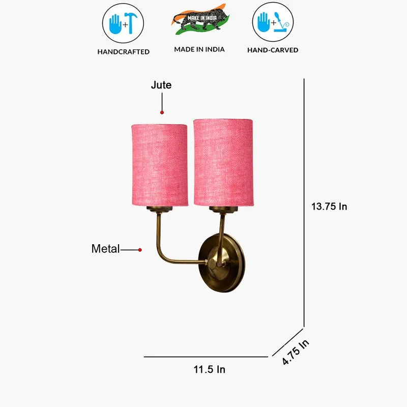 Lumoire Duo Metal Wall Lamp - Pink media 8