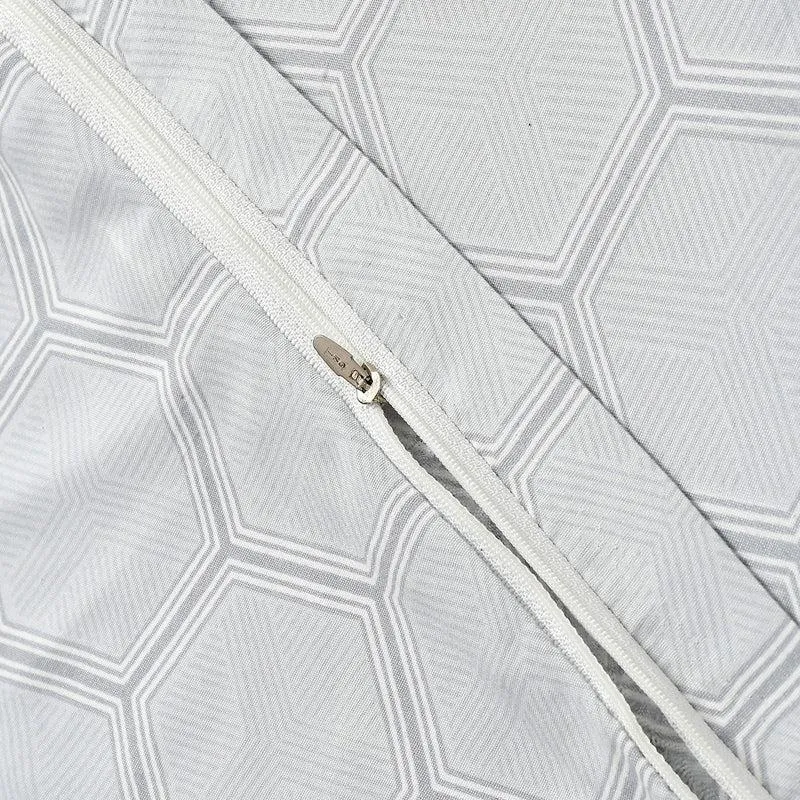 Soft Hive Cotton Duvet Cover (Grey) - 210 TC media 6