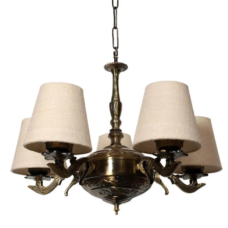 Bellone Conical Golden Antique Ceiling Lamp media 4