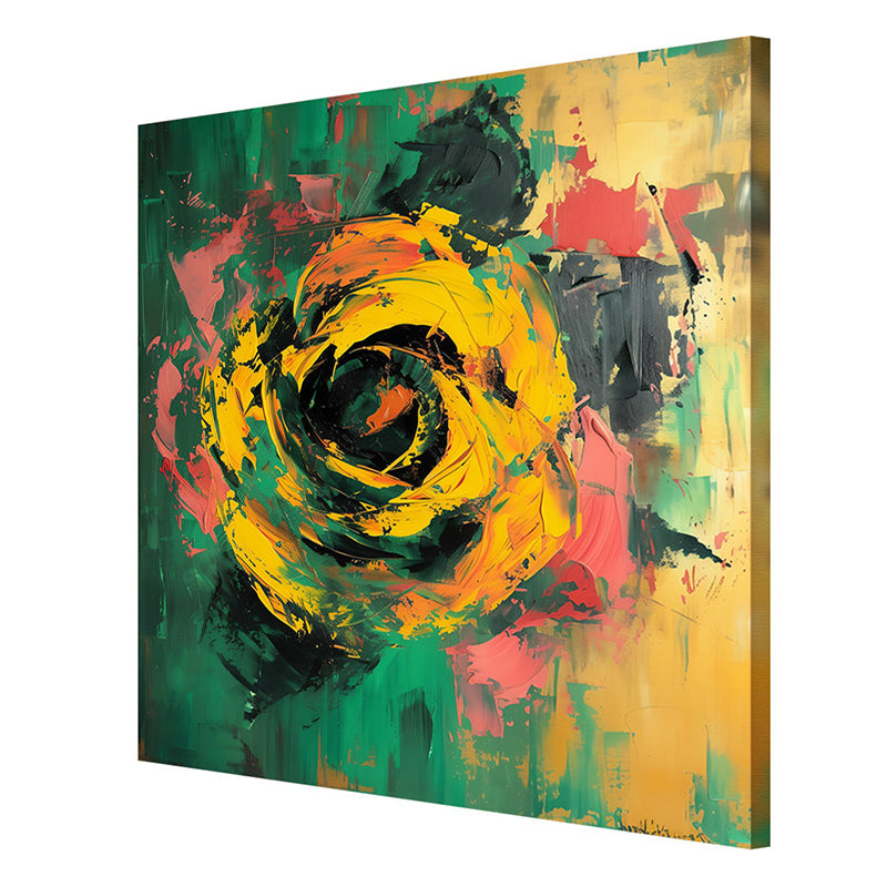 Yellow Flower Wall Painting media 6