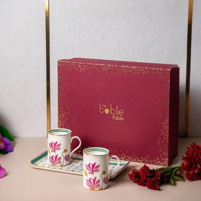 Sarseejh Mug & Tray Gift Box - Set Of Three media 1