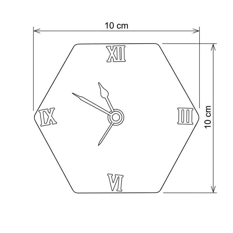 Momentis Hexagon Table Clock media 7