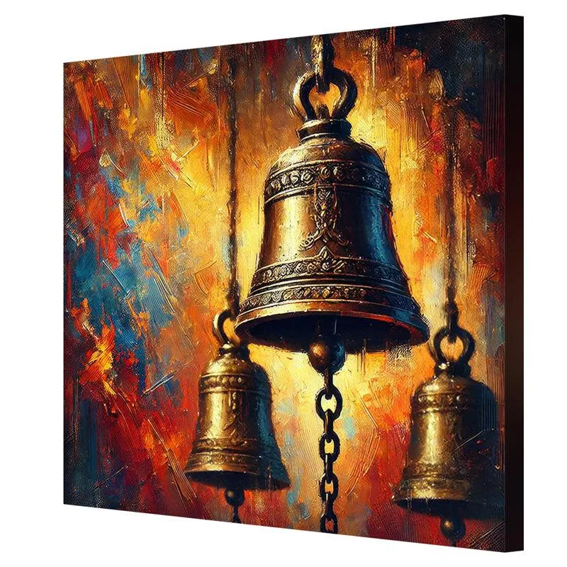 Temple Bells Wall Painting media 5
