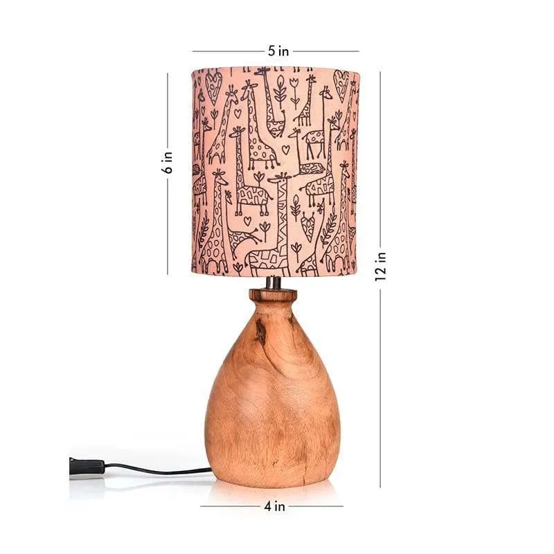 Tall Tales Fabric Table Lamp - Pink,Brown media 6