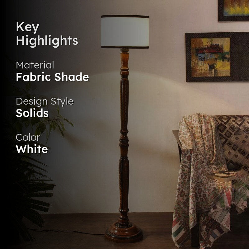 Old School Floor Lamp - White media 2