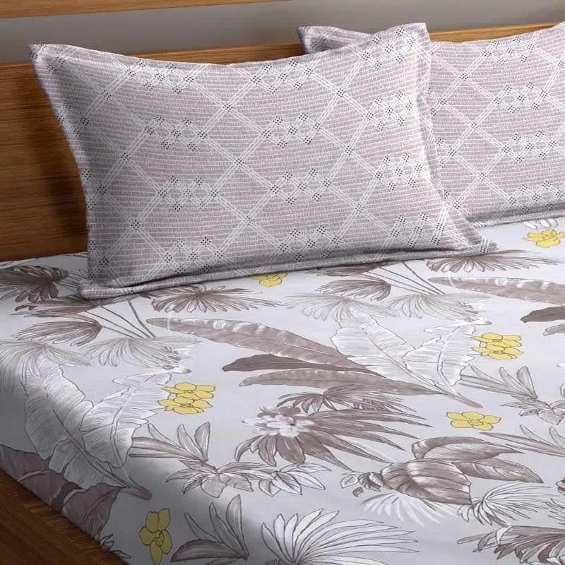 Danna Printed Microfiber Bedsheet  - 130 GSM media 4