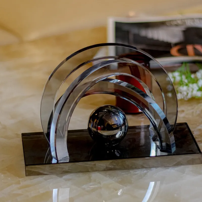 Lumora Stereo Crystal Showpiece media 5
