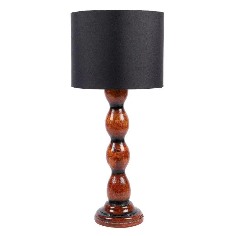 Braide Winde Fabric Table Lamp - Black,Brown media 4