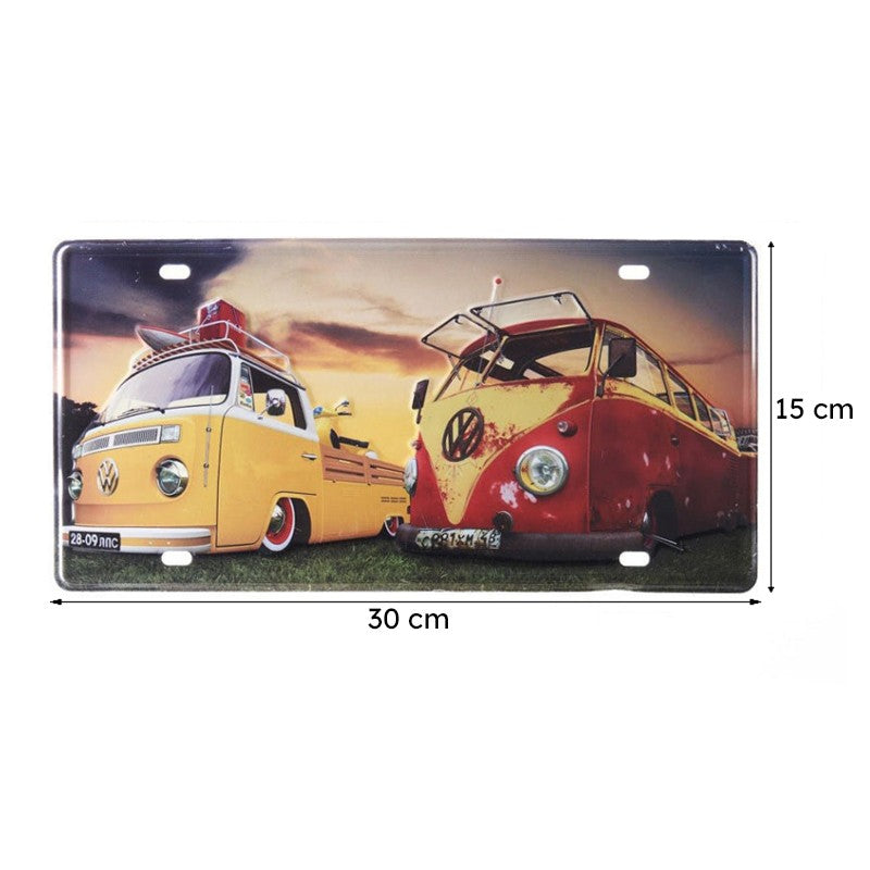 Volkswagen Bus Sign Plate Metal Wall Accent media 9