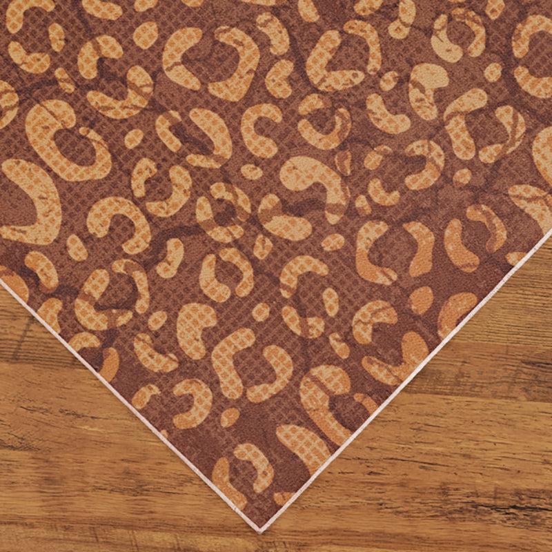 Beryl Abstract Polyester Anti-Skid Carpet - Brown media 6