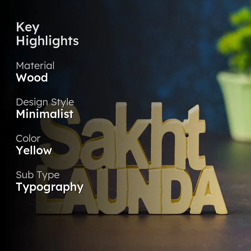 Sakht Launda Typography Showpiece media 2