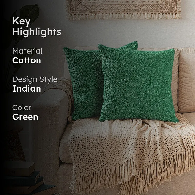 Aenya Dream Cushion Cover (Green) - Set Of Two media 2
