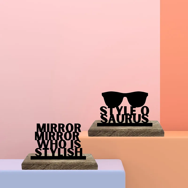 Mirror Mirro Stylish Showpiece - Set Of Two media 1