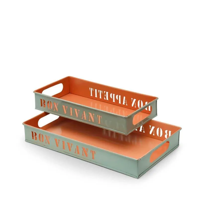 Fresh Feast Tray (Orange) - Set Of Two media 3