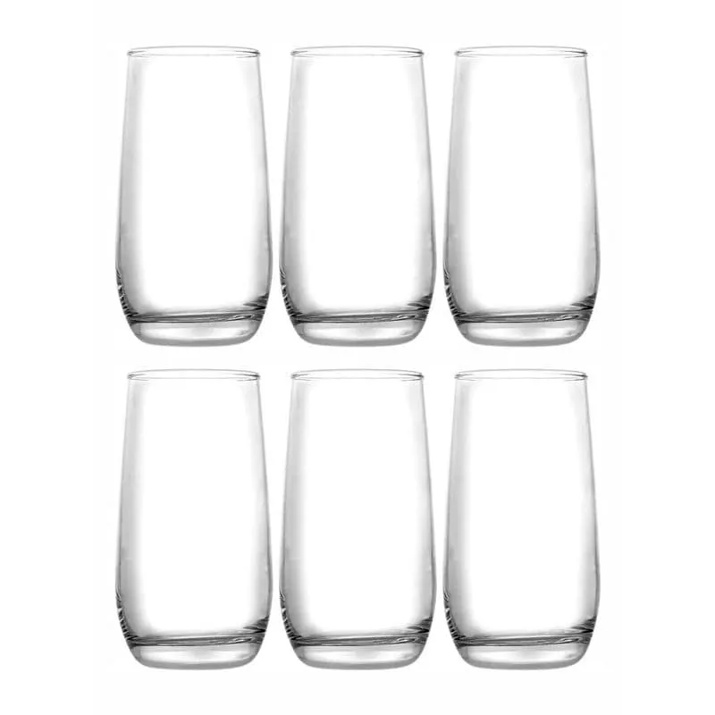 Jean Glass Tumbler (360 ML) - Set Of Six media 4