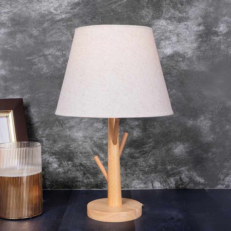 AarviDecor Verona Classic Fabric Table Lamp - White media 3