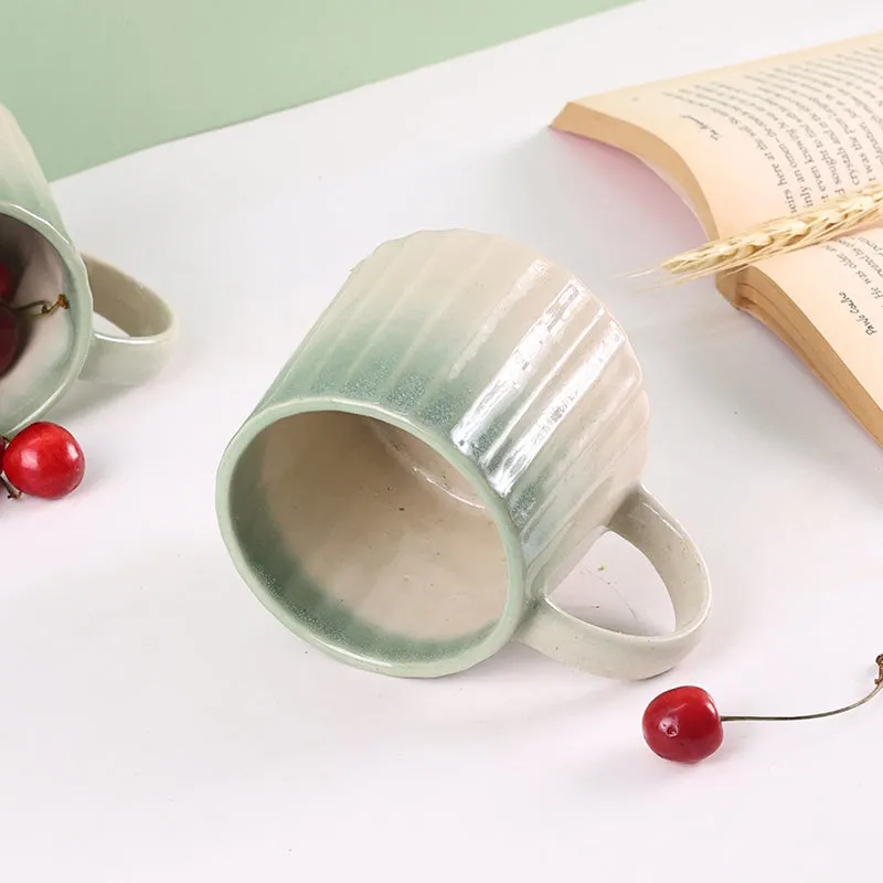 Mirella Ceramic Coffee Mug (250 mL) - Green media 5