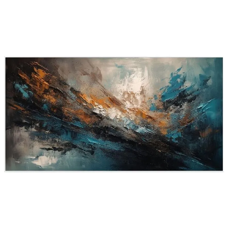 Stormstroke Elegance Canvas Wall Painting With Frame media 4