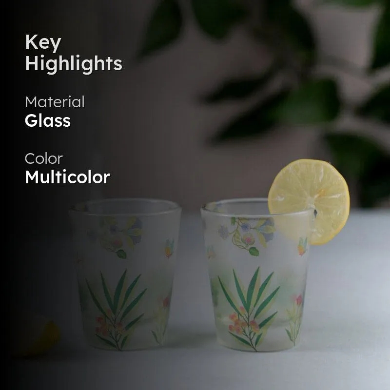 Grassy Glee Frosted Shot Glass (30 ml) - Set Of Two media 2