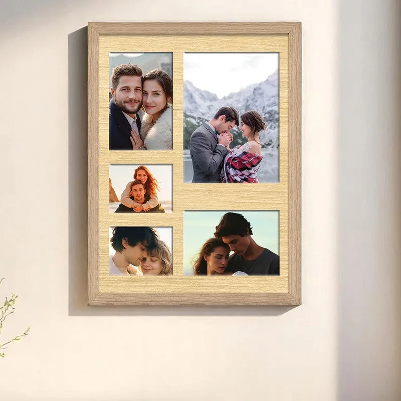 Souvenir Collage Wooden Photo Frame - Beige media 3