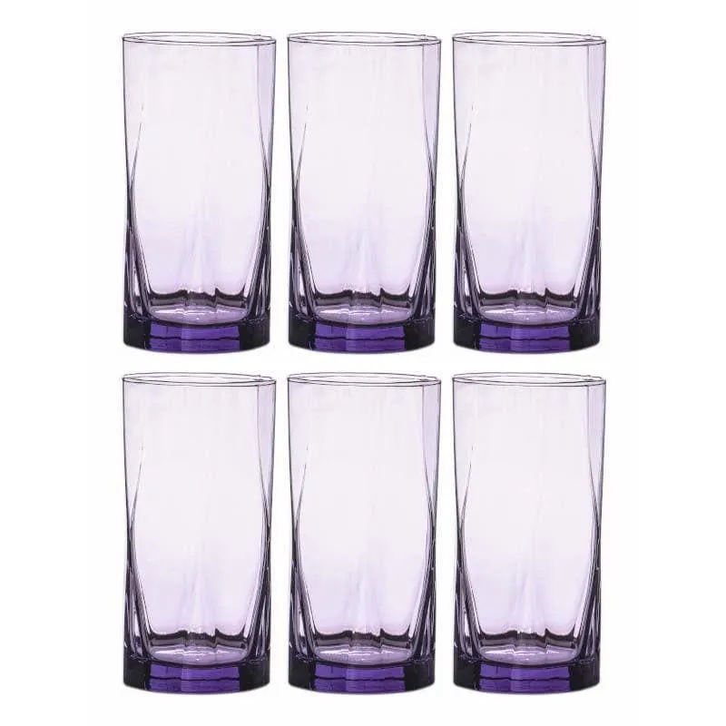 Hyompora Lilac Water Tumbler (425 ML) - Set Of Six media 4