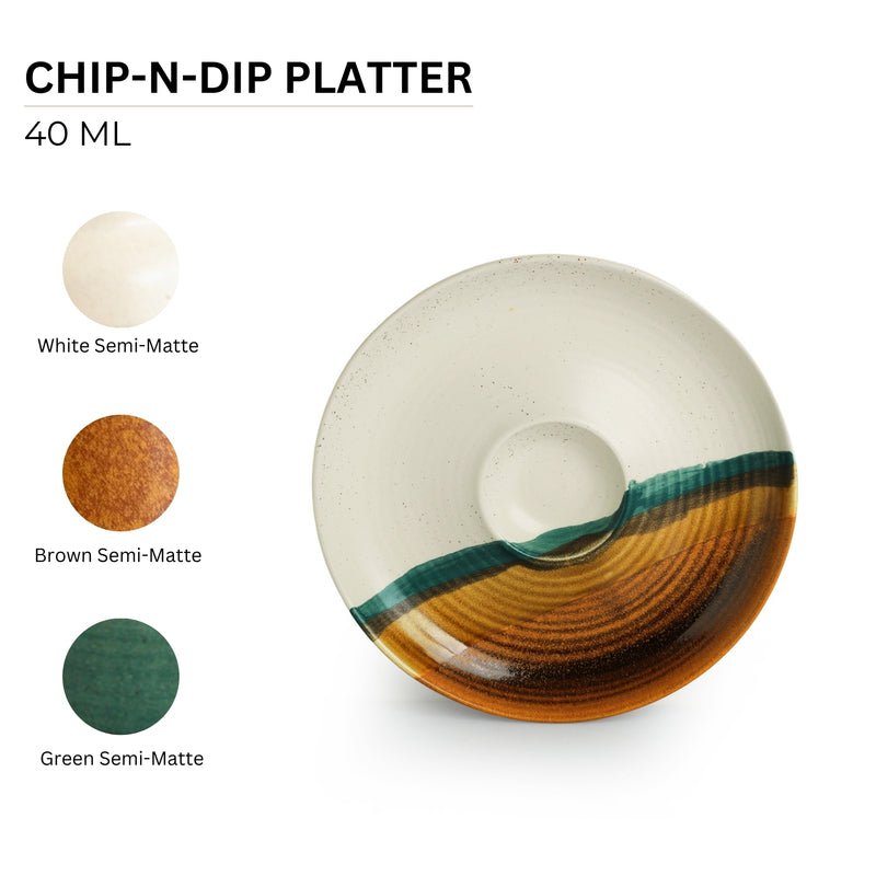 Zevo Ceramic Chip & Dip Platter media 5