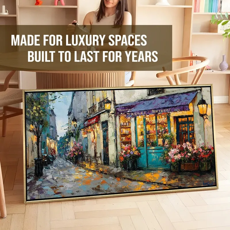 Petal Pavement Canvas Wall Painting With Frame media 7