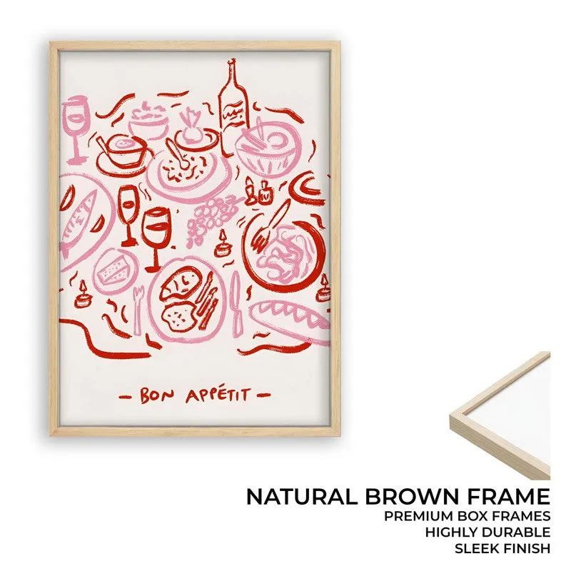 Modern Mingle Archival Canvas Wall Art - Brown media 9