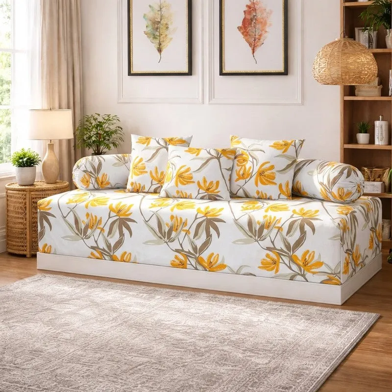 Gulyn Printed Diwan Set - Six Piece Set media 1