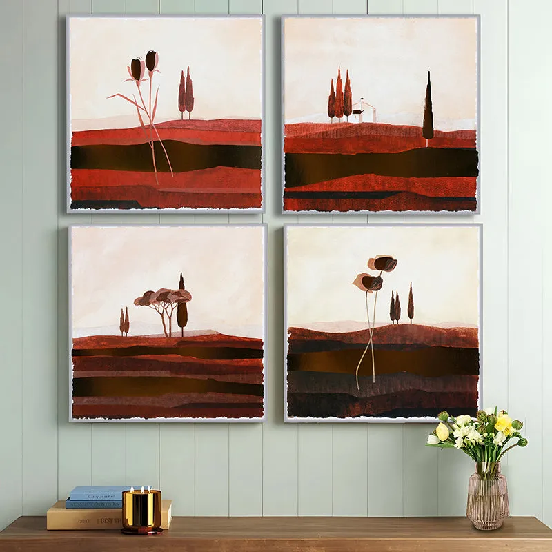 Deserted Land Wall Art - Set Of Four media 1