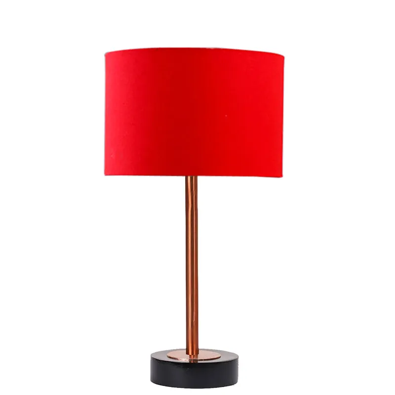 Cotin I Rodin Wooden Table Lamp - Red,Copper,Black media 4