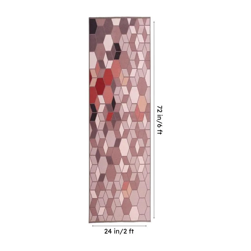 Honeycomb Nylon Runner Rug media 9