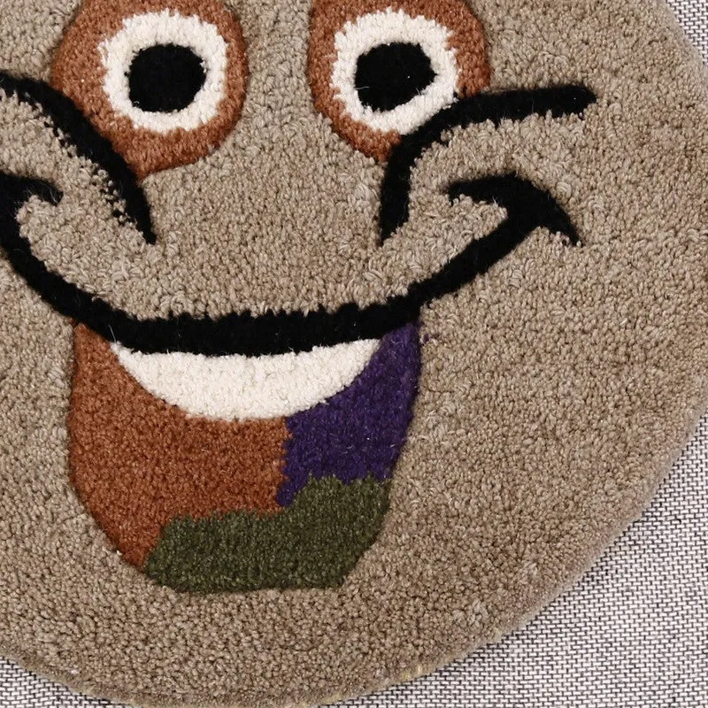 Smile Burst Wool Carpet - Beige media 4