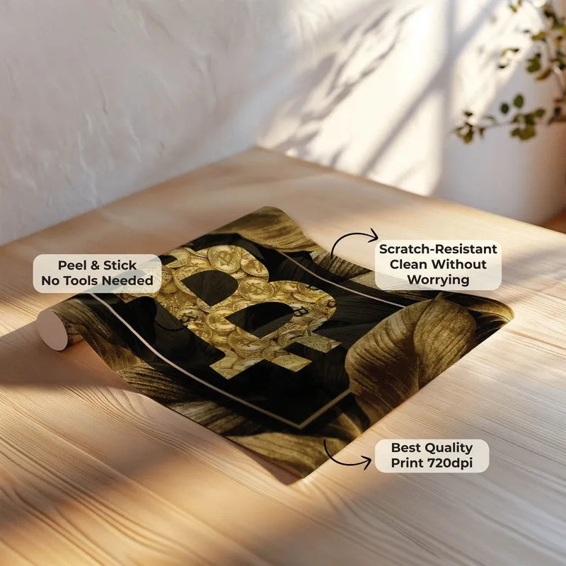 Golden Crypto Bloom Wall Poster media 8