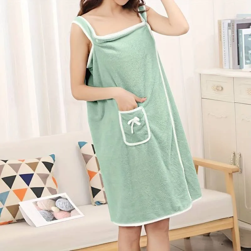Velvessa Microfiber Bath Wrap - Soft Green media 1