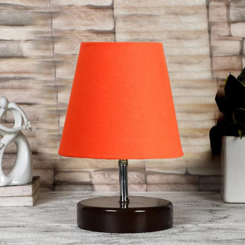 Maxa Fabric Table Lamp - Orange,Black media 3