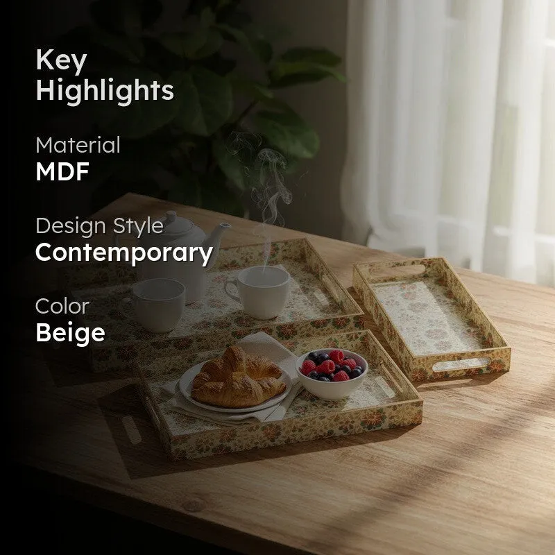 ServeNest Serving Tray  - Set of Three media 2