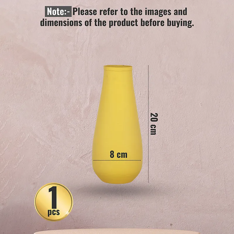 Areitha Metal Vase (Yellow) - Set Of Two media 8