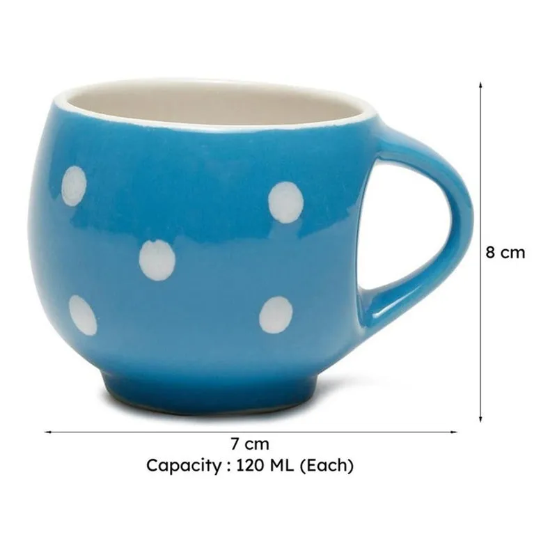 Onyx Ceramic Tea Cup (120 mL Each) - Set Of Six media 6
