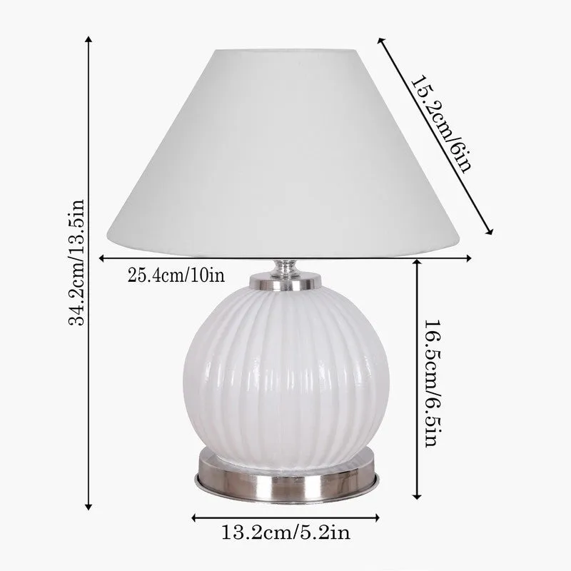 Glacera Glow Glass Table Lamp - White media 7