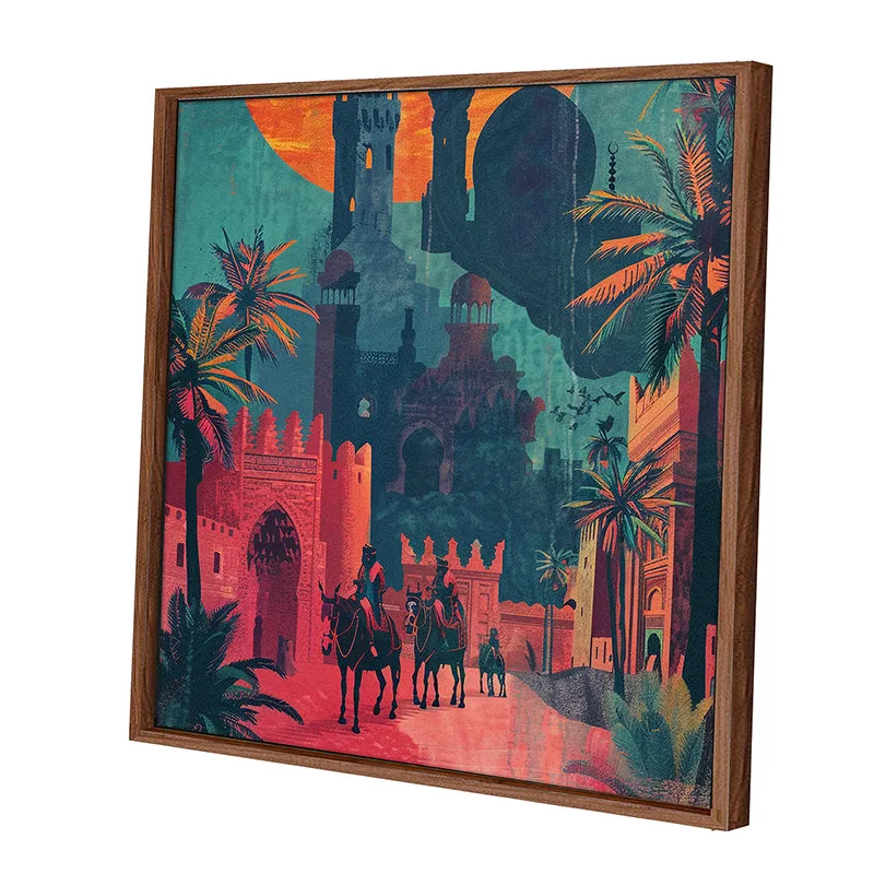 Shades Of Agra Wall Art With Frame - Brown media 4